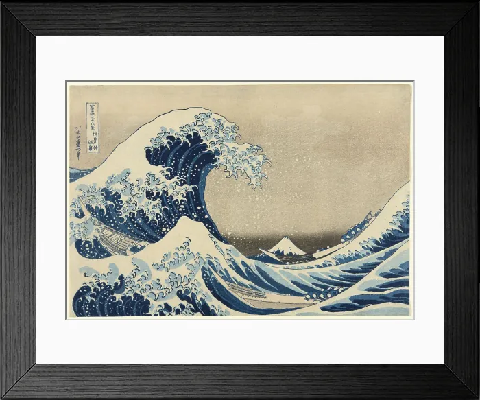 Framed Print : Under the Wave off Kanagawa (Kanagawa oki nami ura), also known as The Great Wave, from... 1830 / 33. Creator: Hokusai Framed Print : Under the Wave off Kanagawa (Kanagawa oki nami ura), also known as The Great Wave, from... 1830 / 33. Creator: Hokusai