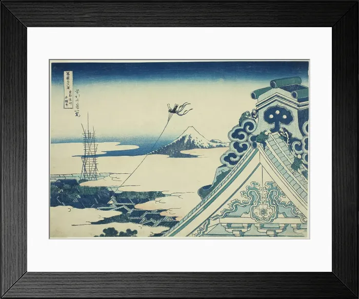 Framed Print : Honganji Temple at Asakusa in Edo (Toto Asakusa Honganji), from the series Thirty... c. 1830 / 33. Creator: Hokusai. Honganji Temple at Asakusa in Edo (Toto Asakusa Honganji), from the series Thirty... c. 1830 / 33. Creator: Hokusai Framed Print : Honganji Temple at Asakusa in Edo (Toto Asakusa Honganji), from the series Thirty... c. 1830 / 33. Creator: Hokusai. Honganji Temple at Asakusa in Edo (Toto Asakusa Honganji), from the series Thirty... c. 1830 / 33. Creator: Hokusai