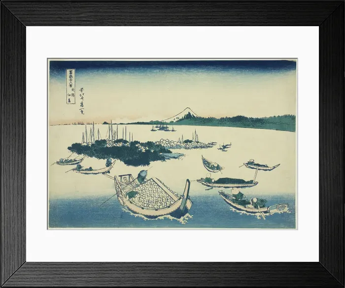 Framed Print : Tsukudajima in Musashi Province (Buyo Tsukudajima), from the series Thirty-six Views... c.1830 / 33. Creator: Hokusai. Tsukudajima in Musashi Province (Buyo Tsukudajima), from the series Thirty-six Views... c.1830 / 33. Creator: Hokusai Framed Print : Tsukudajima in Musashi Province (Buyo Tsukudajima), from the series Thirty-six Views... c.1830 / 33. Creator: Hokusai. Tsukudajima in Musashi Province (Buyo Tsukudajima), from the series Thirty-six Views... c.1830 / 33. Creator: Hokusai