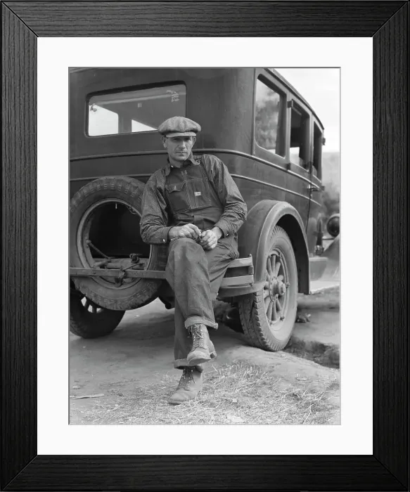 Framed Print : Drought refugee from Polk, Missouri, 1936. Creator: Dorothea Lange Framed Print : Drought refugee from Polk, Missouri, 1936. Creator: Dorothea Lange