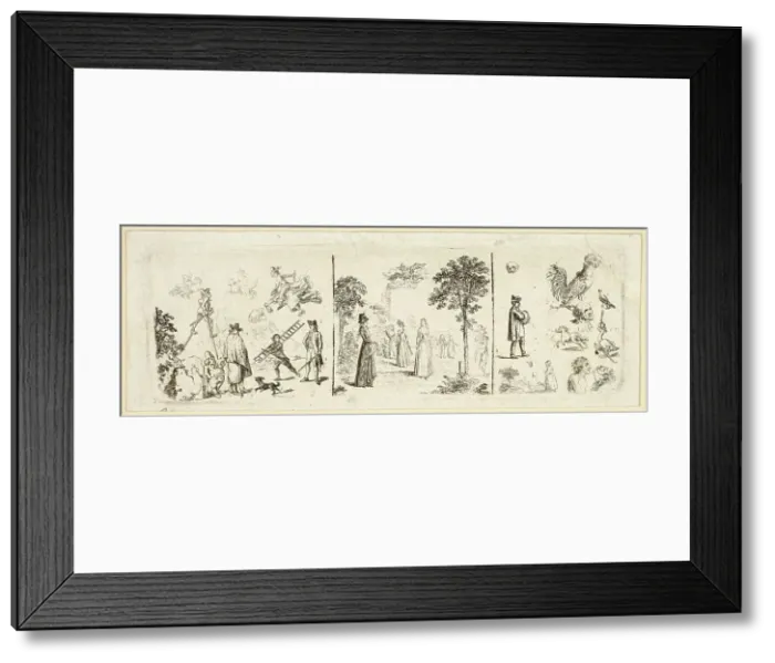 Framed Print : Various Sketches, 1800. Creator: Daniel Nikolaus Chodowiecki Framed Print : Various Sketches, 1800. Creator: Daniel Nikolaus Chodowiecki