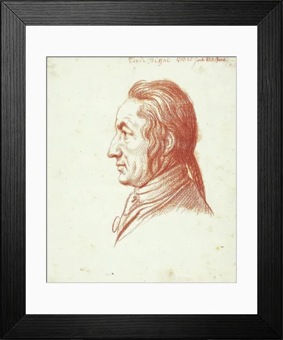 Framed Print : Portrait Head of a Man in Profile, n.d. Creator: Daniel Nikolaus Chodowiecki Framed Print : Portrait Head of a Man in Profile, n.d. Creator: Daniel Nikolaus Chodowiecki
