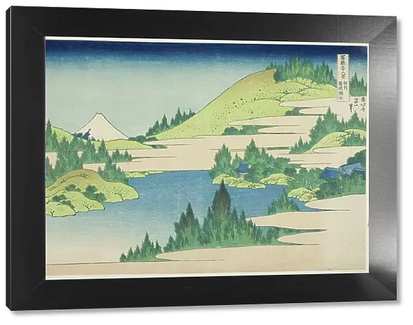 Lake Hakone in Sagami Province (Soshu Hakone Kosui), from the series 'Thirty-six... c. 1830 / 33. Creator: Hokusai. Lake Hakone in Sagami Province (Soshu Hakone Kosui), from the series 'Thirty-six... c. 1830 / 33. Creator: Hokusai
