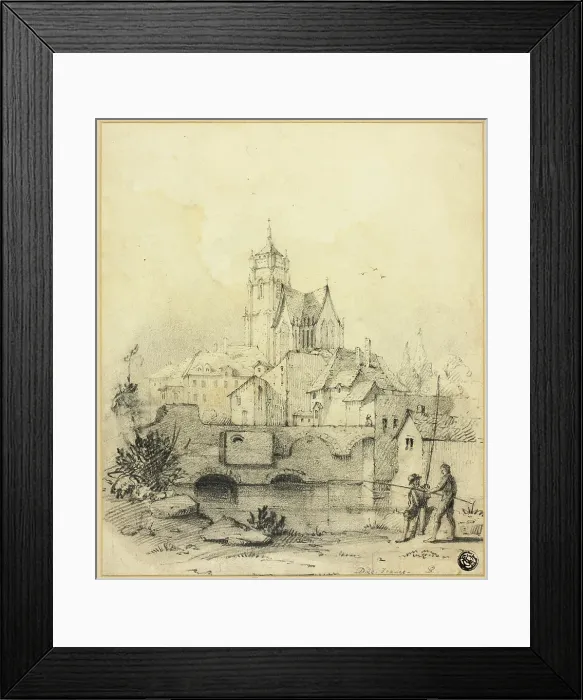 Framed Print : Dole, France, n.d. Creator: David Roberts