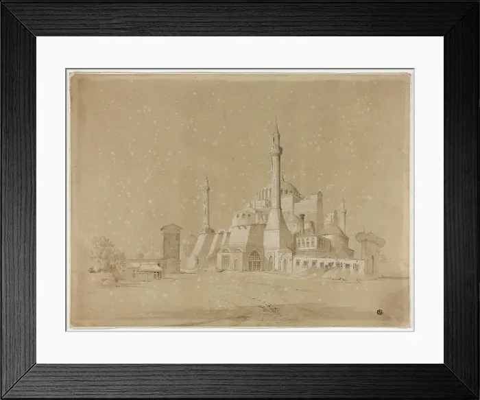 Framed Print : View of Constantinople, 1840 / 45. Creator: David Roberts Framed Print : View of Constantinople, 1840 / 45. Creator: David Roberts