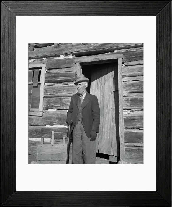 Framed Print : 95 year old who came to Utah from Denmark as a Mormon convert when a boy, Escalante, Utah, 1936. Creator: Dorothea Lange Framed Print : 95 year old who came to Utah from Denmark as a Mormon convert when a boy, Escalante, Utah, 1936. Creator: Dorothea Lange