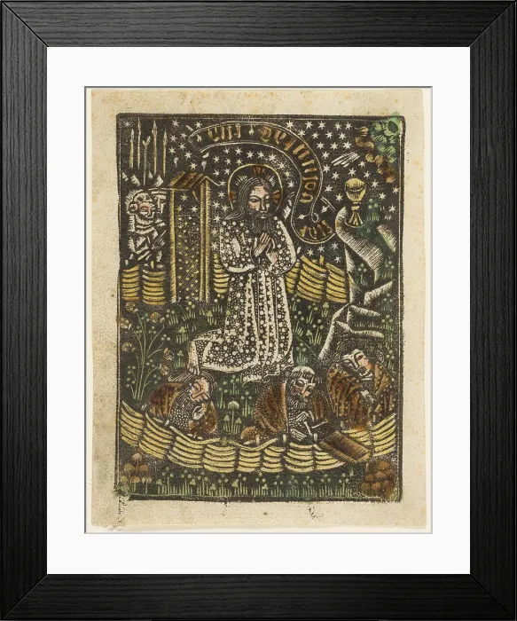 Framed Print : Christ in the Garden of Gethsemane, 1460-65. Creator: Unknown