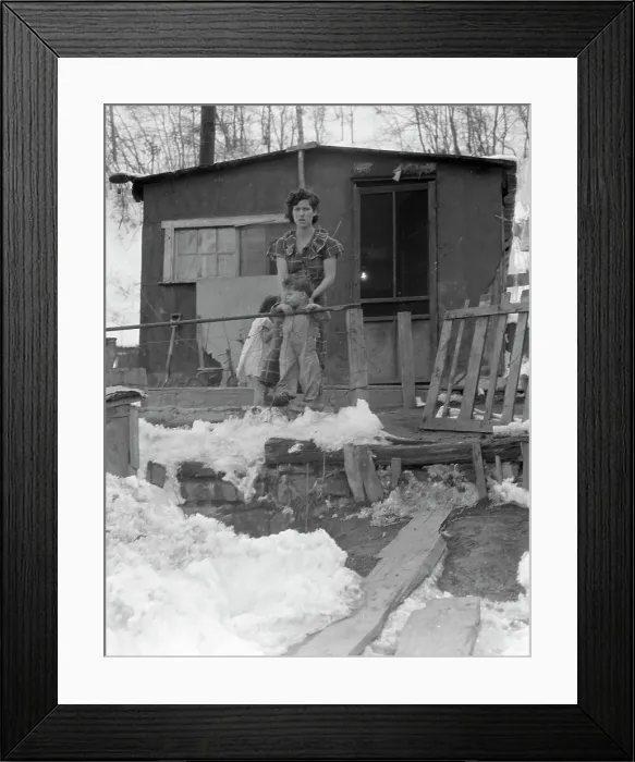 Framed Print : Home and family of a Utah coal miner...near Price, Utah, 1936. Creator: Dorothea Lange Framed Print : Home and family of a Utah coal miner...near Price, Utah, 1936. Creator: Dorothea Lange