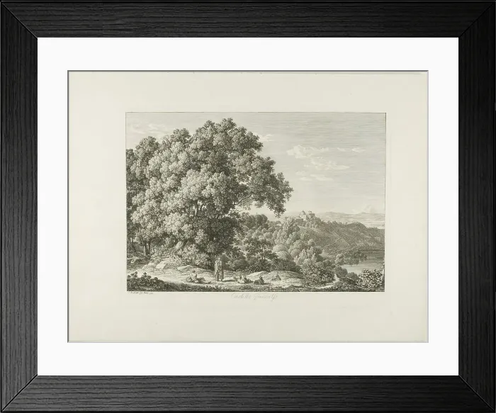 Framed Print : Castel Gandolfo, 1792. Creator: Johann Christian Reinhart Framed Print : Castel Gandolfo, 1792. Creator: Johann Christian Reinhart