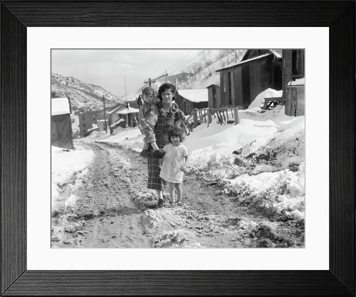 Framed Print : Main street, Utah coal town, Consumers, near Price, Utah, 1936. Creator: Dorothea Lange Framed Print : Main street, Utah coal town, Consumers, near Price, Utah, 1936. Creator: Dorothea Lange