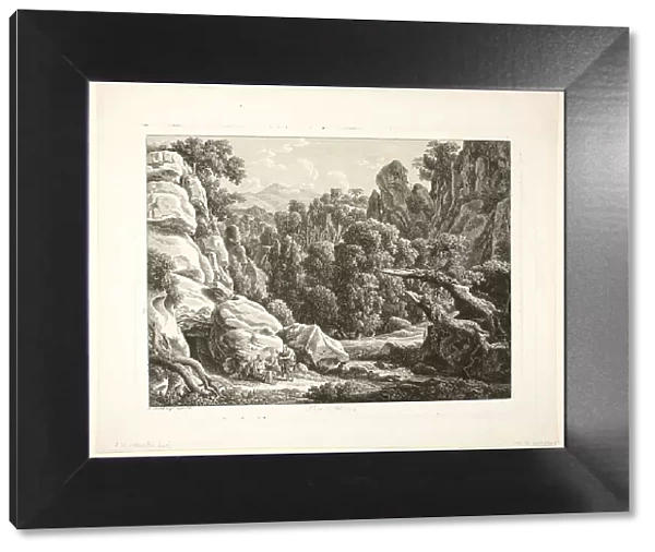 Landscape with the Temptation of Christ, 1799. Creator: Johann Christian Reinhart