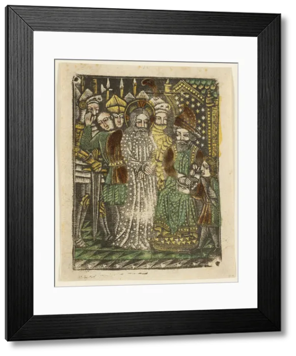 Framed Print : Christ before Pilate, 1460-65. Creator: Unknown Framed Print : Christ before Pilate, 1460-65. Creator: Unknown