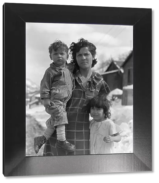 Home and family of a Utah coal miner...near Price, Utah, 1936. Creator: Dorothea Lange