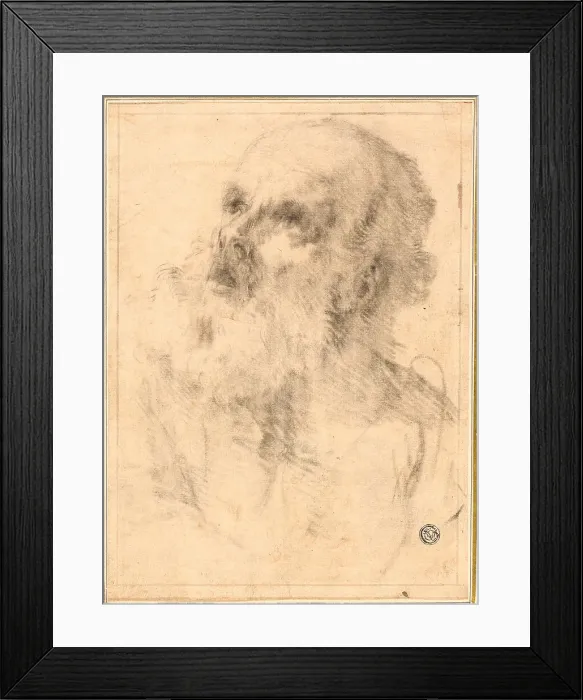 Framed Print : Head of an Old Man, n.d. Creator: Bartolomé Esteban Murillo Framed Print : Head of an Old Man, n.d. Creator: Bartolomé Esteban Murillo