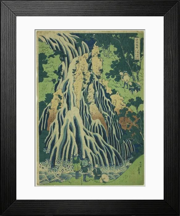 Framed Print : Kirifuri Falls at Mount Kurokami in Shimotsuke Province (Shimotsuke Kurokamiyama Kirif... c. 1833. Creator: Hokusai) Framed Print : Kirifuri Falls at Mount Kurokami in Shimotsuke Province (Shimotsuke Kurokamiyama Kirif... c. 1833. Creator: Hokusai)