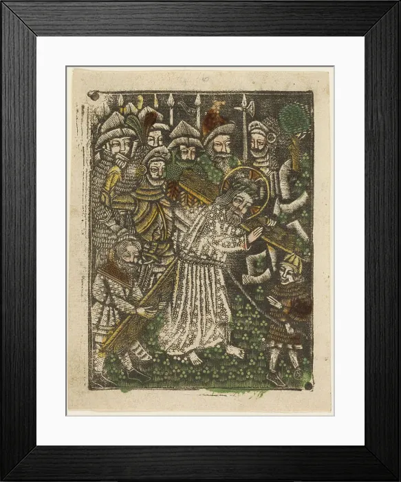 Framed Print : Christ Carrying the Cross, 1460-65. Creator: Unknown Framed Print : Christ Carrying the Cross, 1460-65. Creator: Unknown