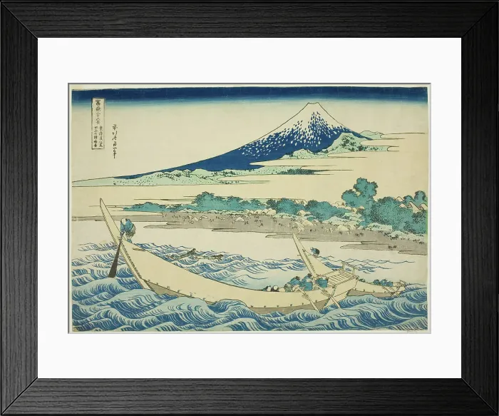 Framed Print : Tago Bay near Ejiri on the Tokaido (Tokaido Ejiri Tagonoura ryakuzu), from the serie... c. 1830 / 33. Creator: Hokusai Framed Print : Tago Bay near Ejiri on the Tokaido (Tokaido Ejiri Tagonoura ryakuzu), from the serie... c. 1830 / 33. Creator: Hokusai
