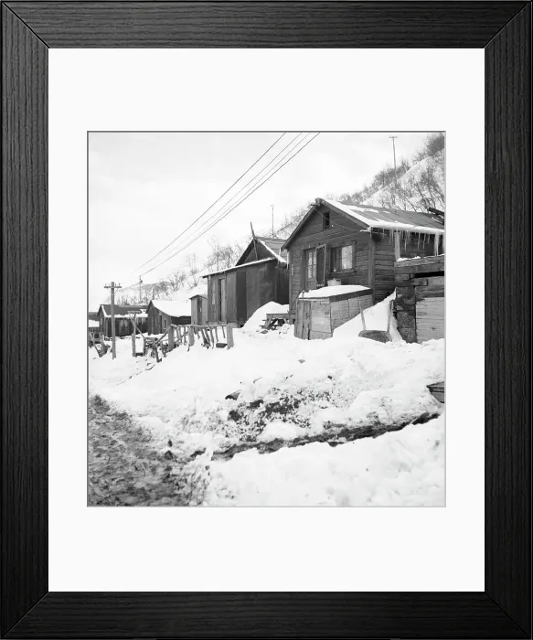 Framed Print : Company housing, Consumers, near Price, Utah, 1936. Creator: Dorothea Lange Framed Print : Company housing, Consumers, near Price, Utah, 1936. Creator: Dorothea Lange