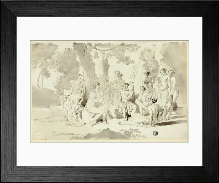 Framed Print : Apollo and the Muses, n.d. Creator: Juan Cristobal Framed Print : Apollo and the Muses, n.d. Creator: Juan Cristobal