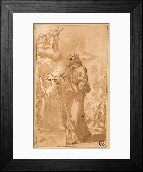 Framed Print : Christ in the Wilderness, n.d. Creators: Juan del Castillo, Bartolomé Esteban Murillo Framed Print : Christ in the Wilderness, n.d. Creators: Juan del Castillo, Bartolomé Esteban Murillo