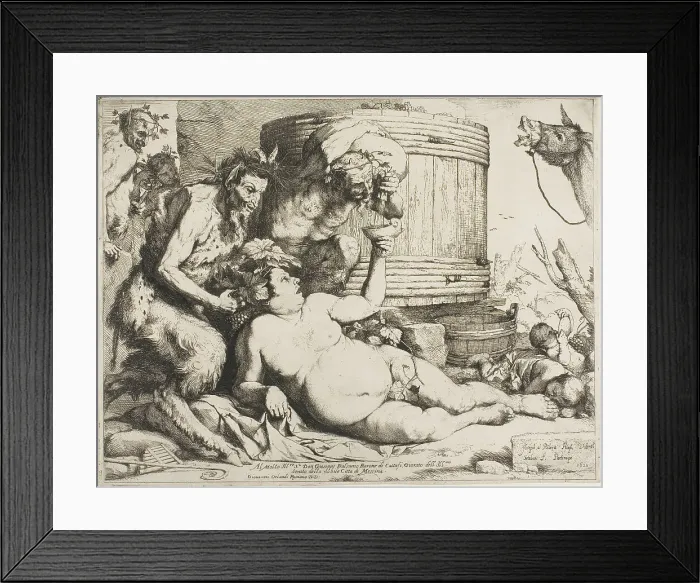 Framed Print : Drunken Silenus, 1628. Creator: Jusepe de Ribera Framed Print : Drunken Silenus, 1628. Creator: Jusepe de Ribera