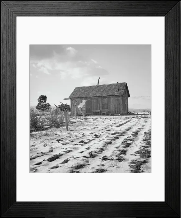 Framed Print : Widtsoe farm home, Resettlement Administration purchase, Utah, 1936. Creator: Dorothea Lange Framed Print : Widtsoe farm home, Resettlement Administration purchase, Utah, 1936. Creator: Dorothea Lange