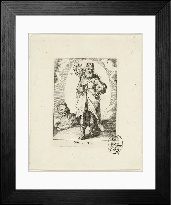 Framed Print : Sol, plate four from Der VII Planeten, n.d. Creator: Conrad Meyer Framed Print : Sol, plate four from Der VII Planeten, n.d. Creator: Conrad Meyer