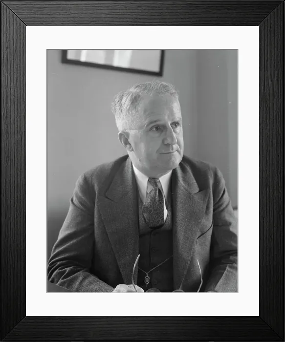Framed Print : Walter E. Packard, Acting Director, Rural Resettlement Division, 1936. Creator: Dorothea Lange Framed Print : Walter E. Packard, Acting Director, Rural Resettlement Division, 1936. Creator: Dorothea Lange