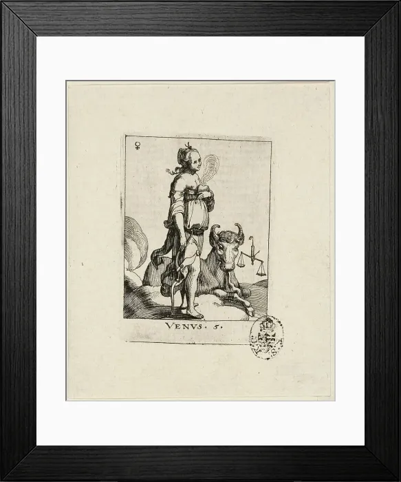 Framed Print : Venus, plate five from Der VII Planeten, n.d. Creator: Conrad Meyer Framed Print : Venus, plate five from Der VII Planeten, n.d. Creator: Conrad Meyer