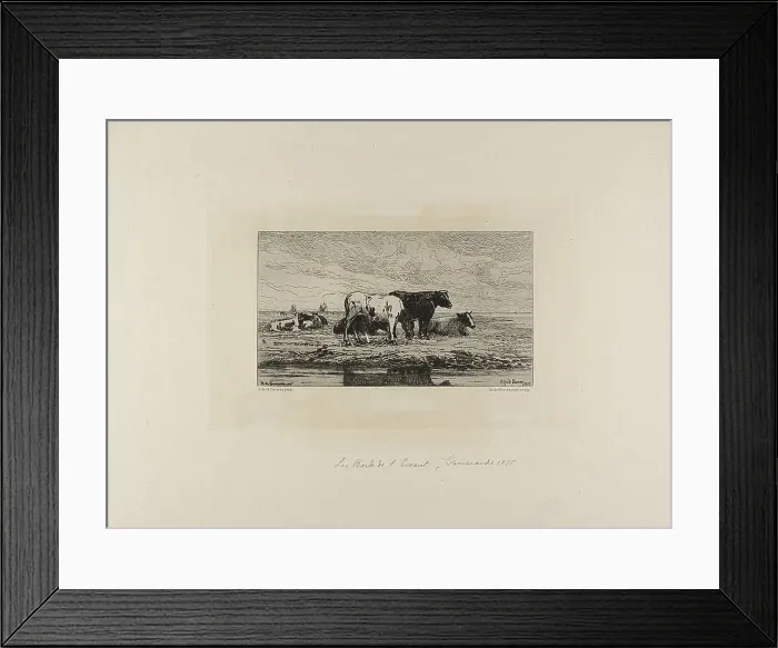 Framed Print : The Bank of Escaut, 1841. Creator: Carel Nicolaas Storm Framed Print : The Bank of Escaut, 1841. Creator: Carel Nicolaas Storm