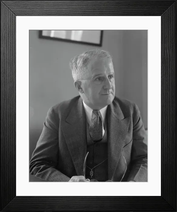 Framed Print : Walter E. Packard, Acting Director, Rural Resettlement Division, 1936. Creator: Dorothea Lange Framed Print : Walter E. Packard, Acting Director, Rural Resettlement Division, 1936. Creator: Dorothea Lange