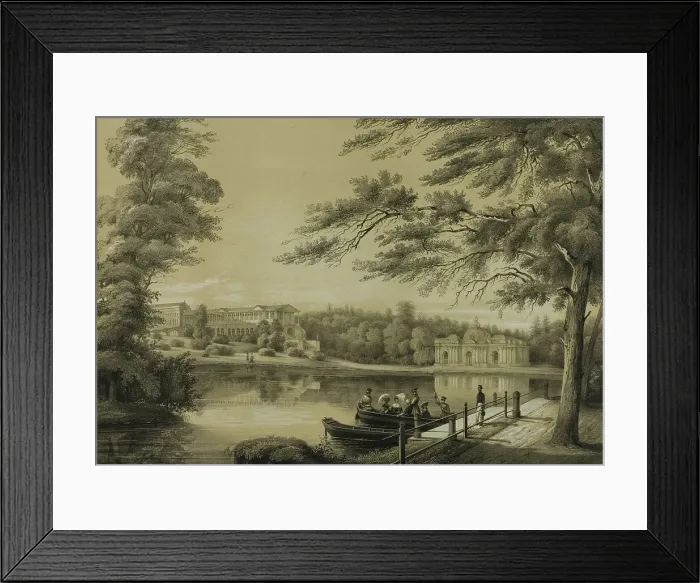 Framed Print : The Colonnade of the Tzarskoé-sélo Palace, c. 1820. Creator: C. Schultz Framed Print : The Colonnade of the Tzarskoé-sélo Palace, c. 1820. Creator: C. Schultz