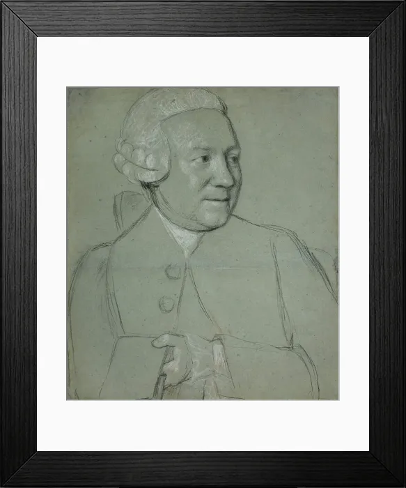 Framed Print : Portrait of a Man Holding a Book, Turned to the Right, 1758 / 62. Creator: Jean-Etienne Liotard Framed Print : Portrait of a Man Holding a Book, Turned to the Right, 1758 / 62. Creator: Jean-Etienne Liotard