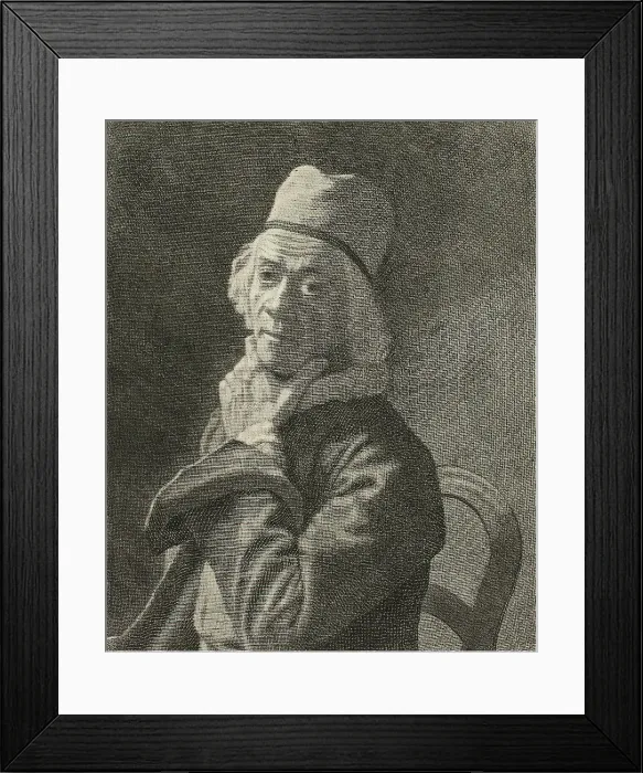 Framed Print : Small Self-Portrait, n.d. Creator: Jean-Etienne Liotard Framed Print : Small Self-Portrait, n.d. Creator: Jean-Etienne Liotard