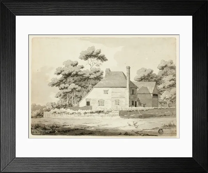 Framed Print : English Farmhouse, n.d. Creator: Samuel Hieronymus Grimm Framed Print : English Farmhouse, n.d. Creator: Samuel Hieronymus Grimm