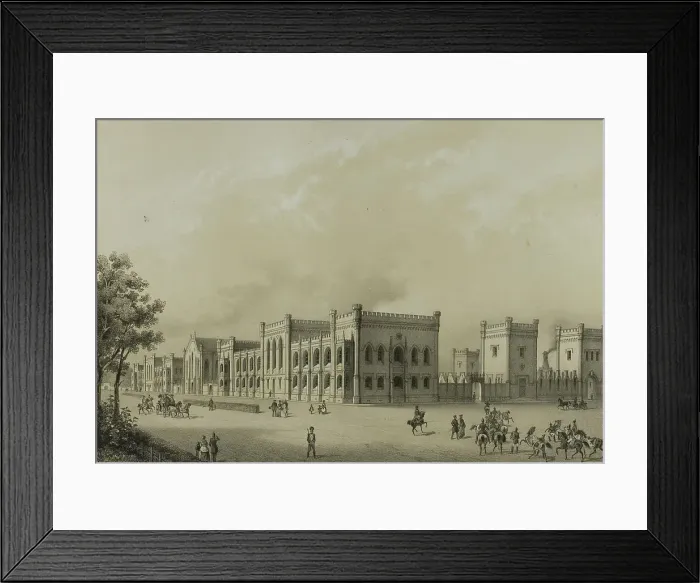 Framed Print : Imperial Stables, Petrodvorets, c. 1820. Creator: C. Schultz Framed Print : Imperial Stables, Petrodvorets, c. 1820. Creator: C. Schultz
