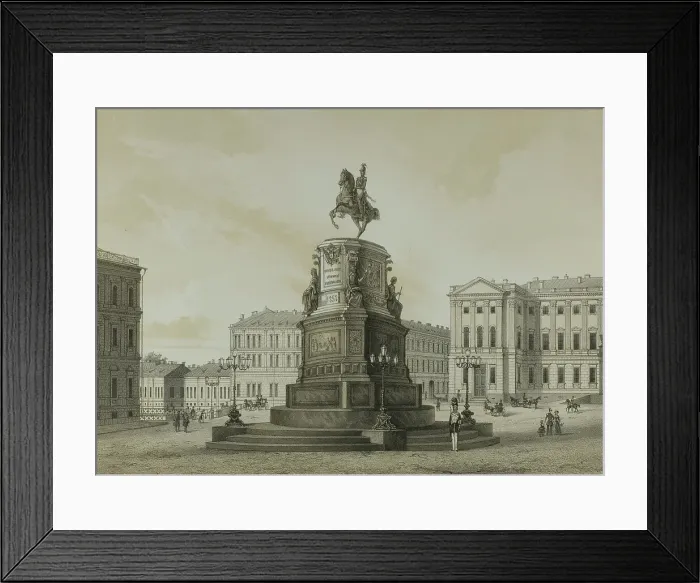 Framed Print : Monument to the Glorious Memory of Emperor Nicholas I, 1855-1900. Creator: C. Schultz Framed Print : Monument to the Glorious Memory of Emperor Nicholas I, 1855-1900. Creator: C. Schultz