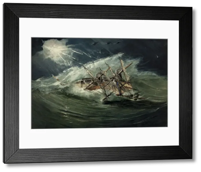 Framed Print : West India Hurricane, 1802-1899. Creators: Unknown, Francois Louis Thomas Francia Framed Print : West India Hurricane, 1802-1899. Creators: Unknown, Francois Louis Thomas Francia