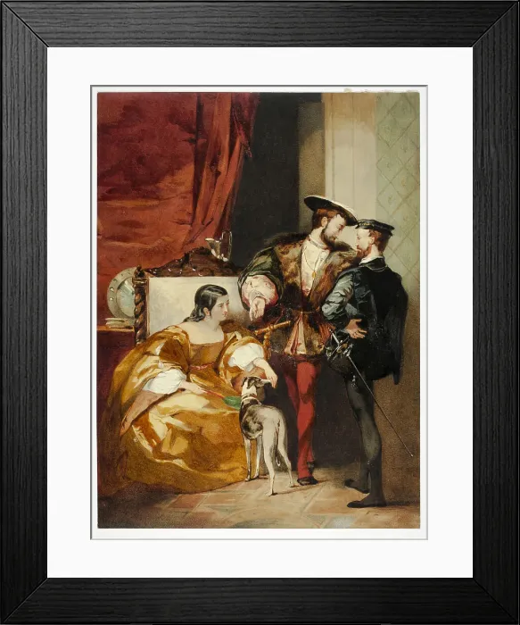 Framed Print : Francis I and the Duchess d'Étampes, n.d. Creator: Unknown Framed Print : Francis I and the Duchess d'Étampes, n.d. Creator: Unknown