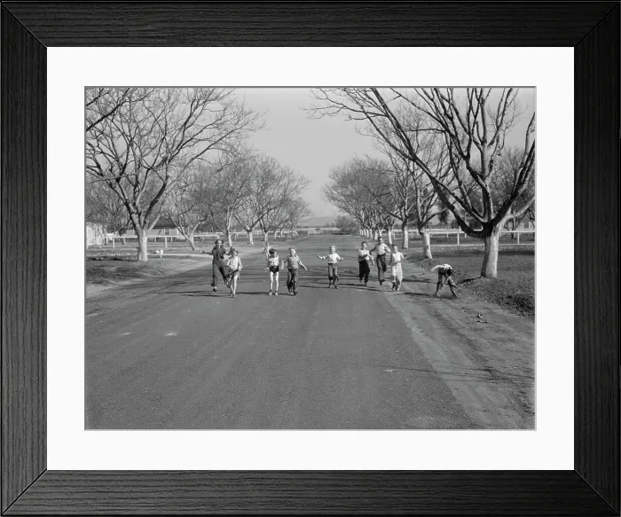 Framed Print : Children at the El Monte subsistence homesteads, California, 1936. Creator: Dorothea Lange Framed Print : Children at the El Monte subsistence homesteads, California, 1936. Creator: Dorothea Lange