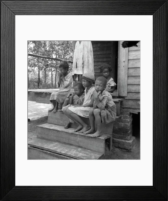 Framed Print : Turpentine worker's family near Cordele, Alabama, 1936. Creator: Dorothea Lange Framed Print : Turpentine worker's family near Cordele, Alabama, 1936. Creator: Dorothea Lange