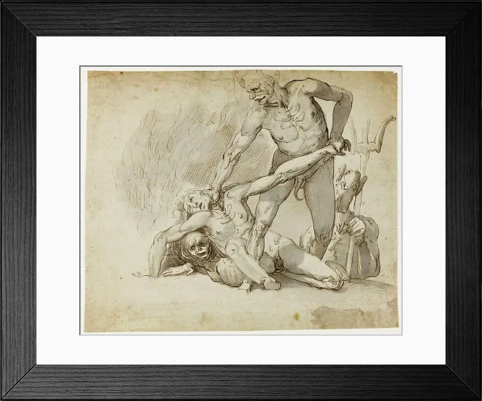 Framed Print : The Damned in Hell, n.d. Creator: Unknown Framed Print : The Damned in Hell, n.d. Creator: Unknown