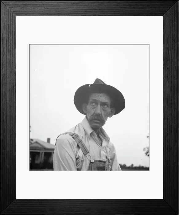 Framed Print : A Georgia tenant farmer, Thomaston (vicinity), Georgia, 1936. Creator: Dorothea Lange Framed Print : A Georgia tenant farmer, Thomaston (vicinity), Georgia, 1936. Creator: Dorothea Lange