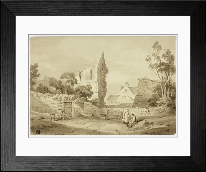 Framed Print : Wenlock Abbey, Sharpshire, n.d. Creator: George Augustus Holmes Framed Print : Wenlock Abbey, Sharpshire, n.d. Creator: George Augustus Holmes