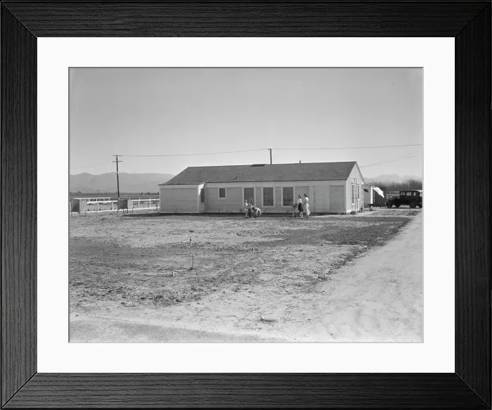 Framed Print : San Fernando federal subsistence homesteads, California, 1936. Creator: Dorothea Lange Framed Print : San Fernando federal subsistence homesteads, California, 1936. Creator: Dorothea Lange