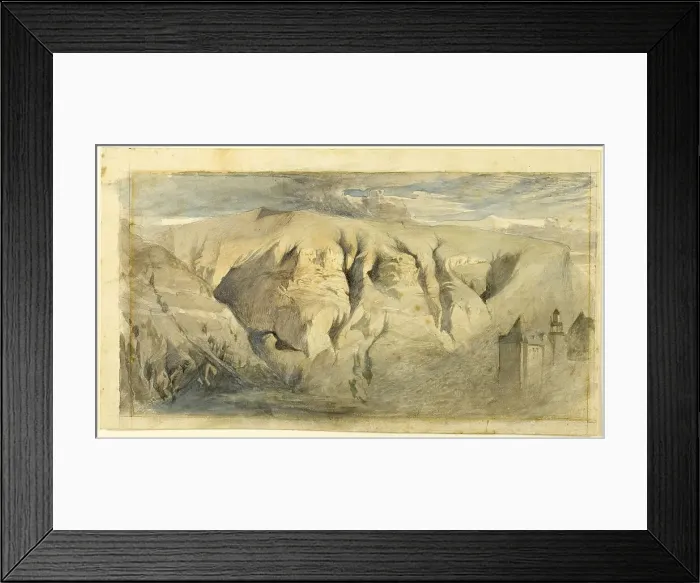 Framed Print : Mont Saleve, c.1840. Creator: John Ruskin Framed Print : Mont Saleve, c.1840. Creator: John Ruskin