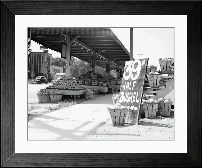 Framed Print : Center Market, Washington, D.C. 1936. Creator: Dorothea Lange Framed Print : Center Market, Washington, D.C. 1936. Creator: Dorothea Lange