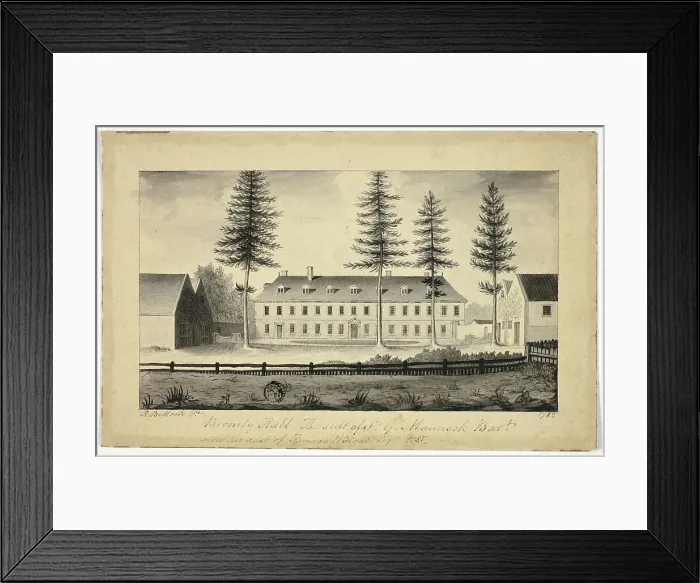 Framed Print : Bromly Hall, n.d. Creator: Ralph Bullock Framed Print : Bromly Hall, n.d. Creator: Ralph Bullock