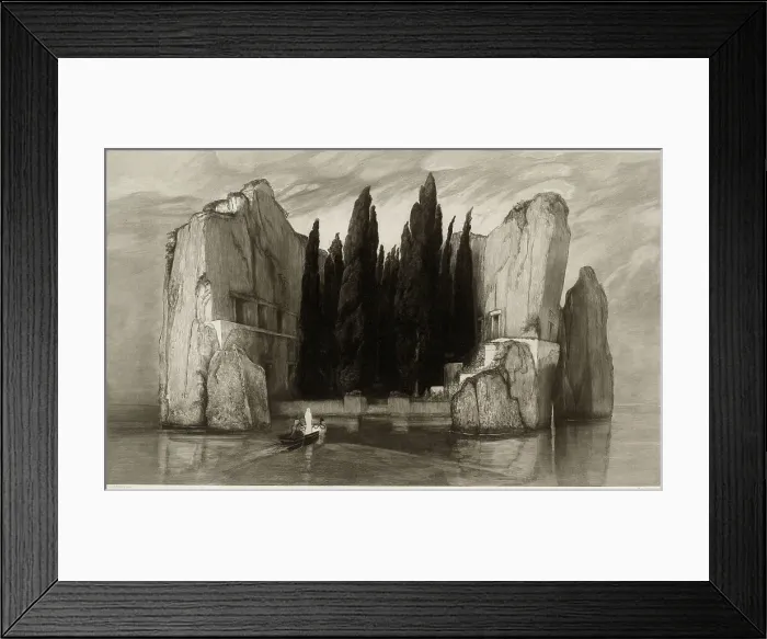 Framed Print : The Isle of the Dead, 1890. Creator: Max Klinger Framed Print : The Isle of the Dead, 1890. Creator: Max Klinger