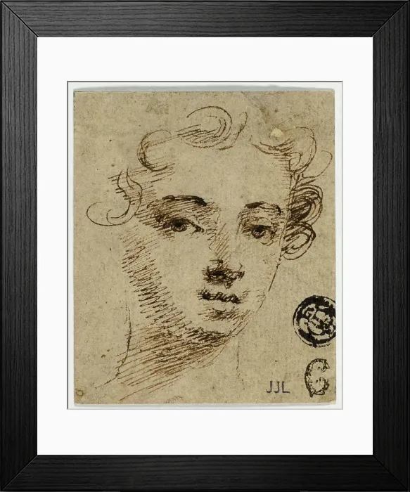 Framed Print : Head of Young Woman, n.d. Creator: Peter Lely Framed Print : Head of Young Woman, n.d. Creator: Peter Lely